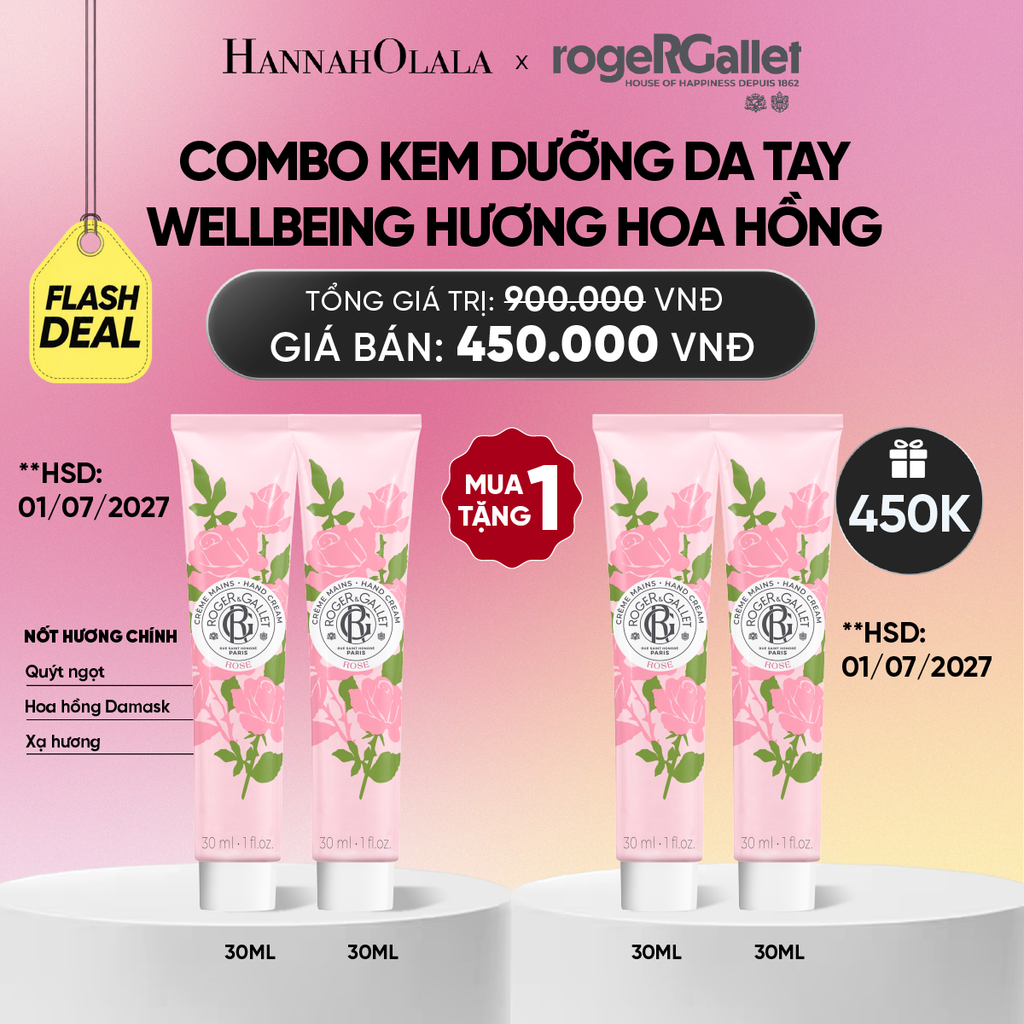  COMBO 2 KEM DƯỠNG DA TAY ROGER&GALLET 30ML_ A690 