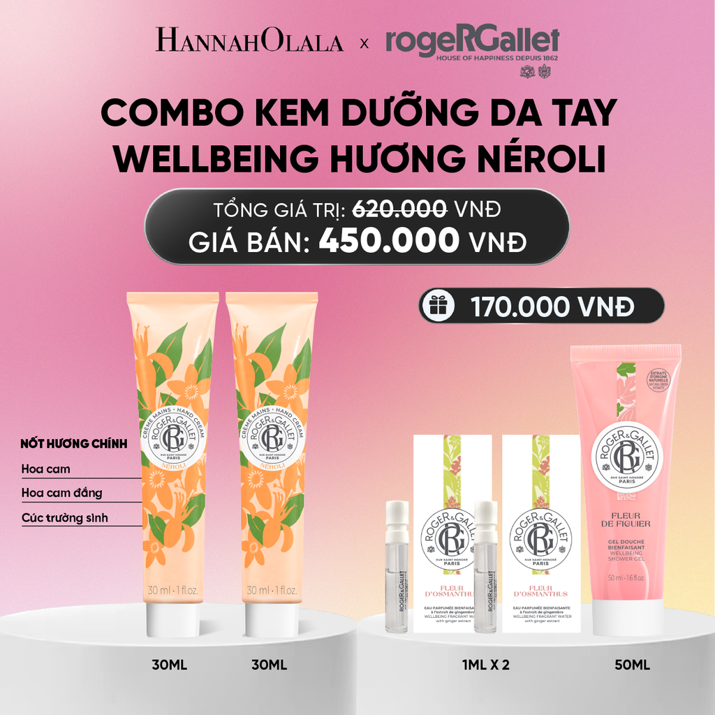  COMBO 2 KEM DƯỠNG DA TAY ROGER&GALLET 30ML_A690 