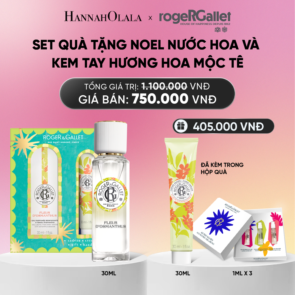  BỘ QUÀ TẶNG NƯỚC HOA WELLBEING 30ML VÀ KEM DƯỠNG TAY 30ML_A680 
