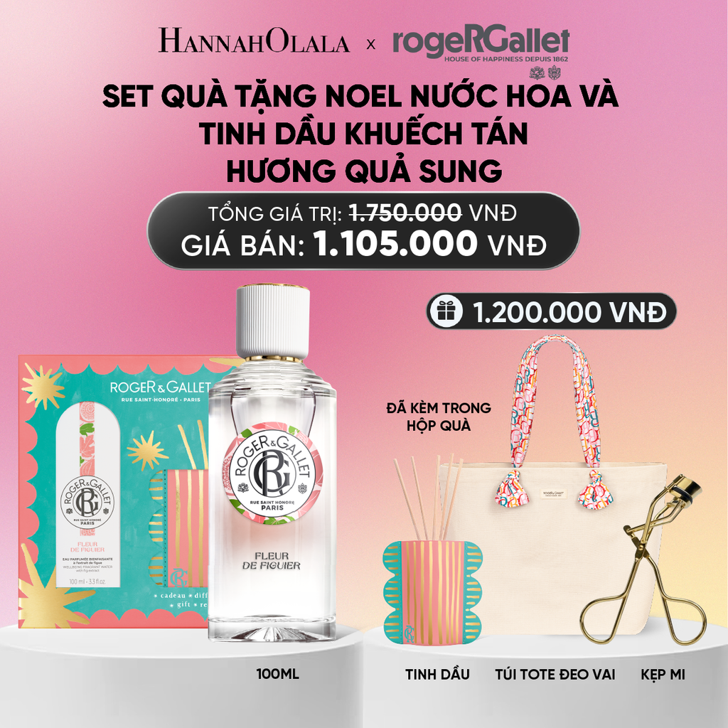  BỘ QUÀ TẶNG LỄ HỘI WELLBEING NƯỚC HOA 100ML VÀ TINH DẦU KHUẾCH TÁN_A695 