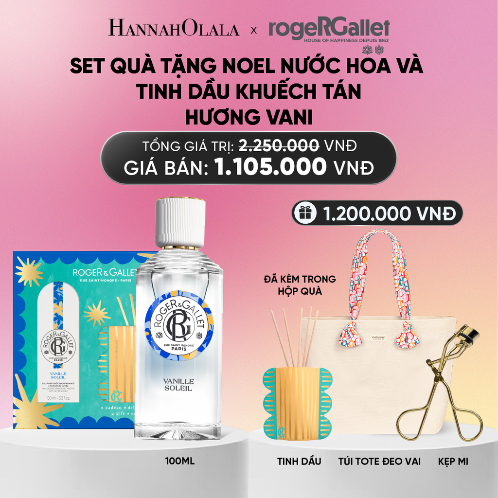  BỘ QUÀ TẶNG LỄ HỘI WELLBEING NƯỚC HOA 100ML VÀ TINH DẦU KHUẾCH TÁN_A695 