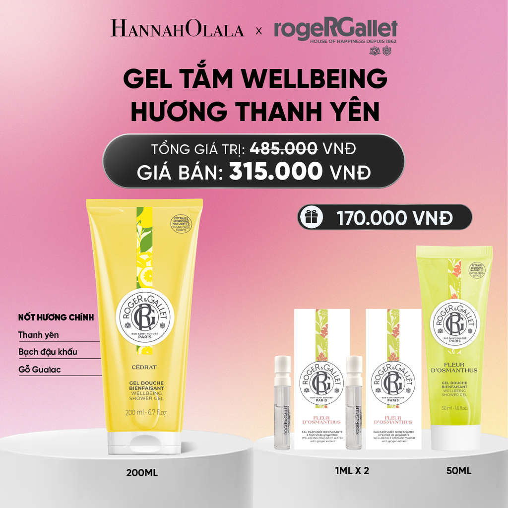  GEL TẮM 200ML ROGER&GALLET_A661 