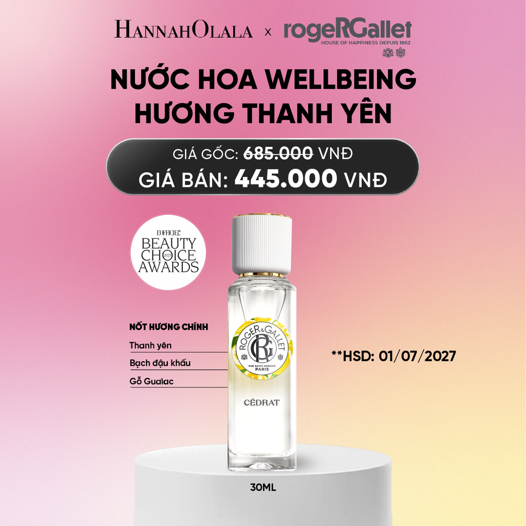  NƯỚC HOA WELLBEING ROGER&GALLET 30ML_A676 