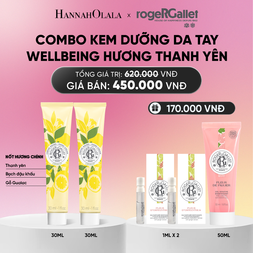  COMBO 2 KEM DƯỠNG DA TAY ROGER&GALLET 30ML_A690 