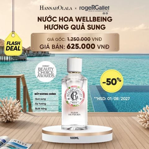  NƯỚC HOA WELLBEING ROGER&GALLET 100ML ( DATE 08/2027)_ D2203 