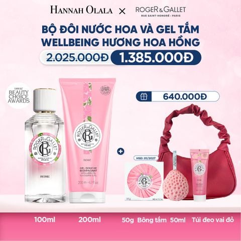  M32_DEAL 3: COMBO LƯU HƯƠNG WELBEING ROGER&GALLLET: Nước hoa 100ml & Gel tắm 200ml 