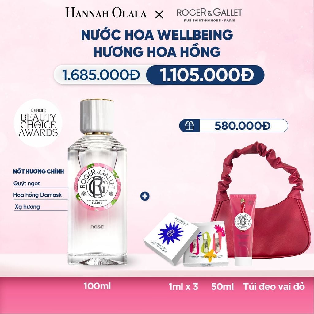  DEAL 2: NƯỚC HOA WELLBEING ROGER&GALLET 100ML 