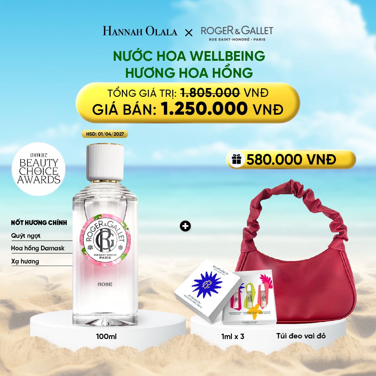 Nước Hoa Roger&Gallet Wellbeing 100ml