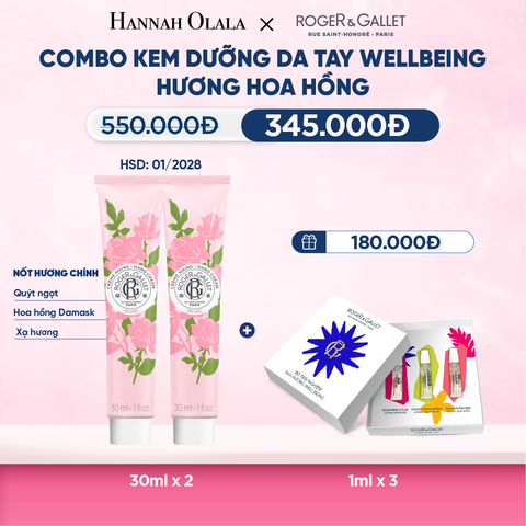  COMBO 2 KEM DƯỠNG DA TAY ROGER&GALLET 30ML 