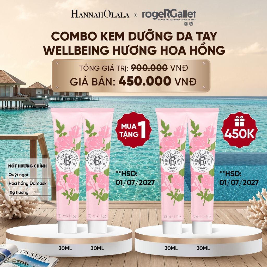  COMBO 2 KEM DƯỠNG DA TAY ROGER&GALLET 30ML_ D2035 