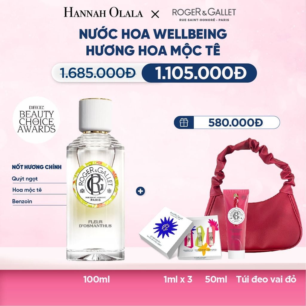 DEAL 2: NƯỚC HOA WELLBEING ROGER&GALLET 100ML 