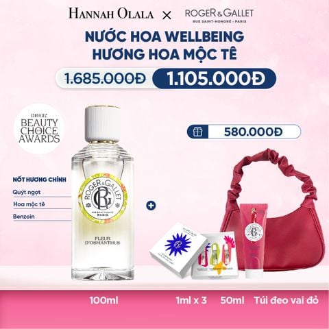  DEAL 2: NƯỚC HOA WELLBEING ROGER&GALLET 100ML 