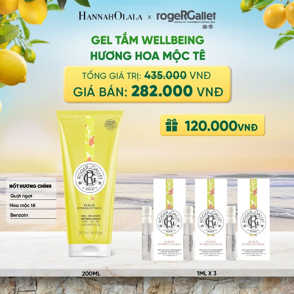  GEL TẮM 200ML ROGER&GALLET 