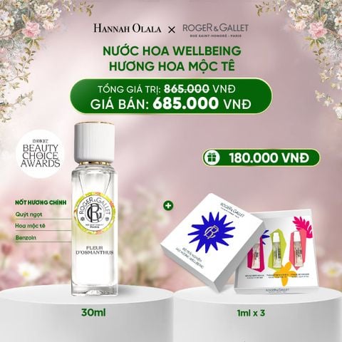  DEAL 3: NƯỚC HOA WELLBEING ROGER&GALLET 30ML 