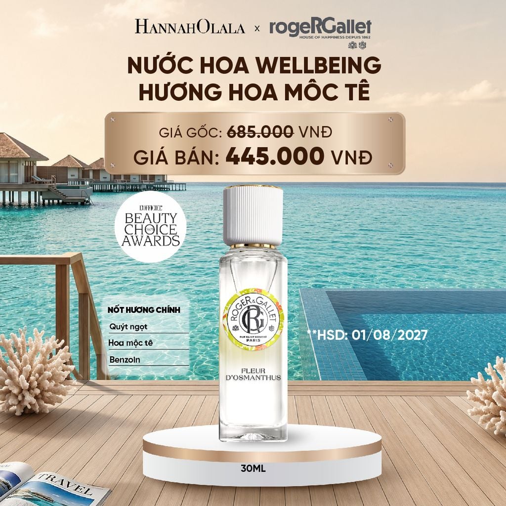  NƯỚC HOA WELLBEING ROGER&GALLET 30ML_ D2240 