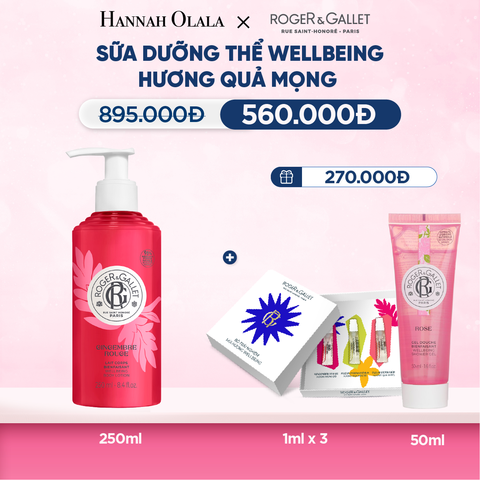  SỮA DƯỠNG THỂ HƯƠNG NƯỚC HOA WELLBEING ROGER&GALLET 250ML 