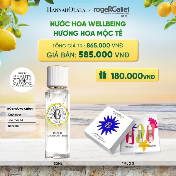  NƯỚC HOA WELLBEING ROGER&GALLET 30ML 
