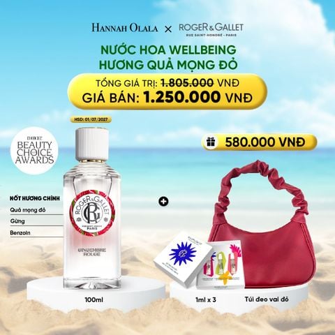  DEAL 1: NƯỚC HOA WELLBEING ROGER&GALLET 100ML 