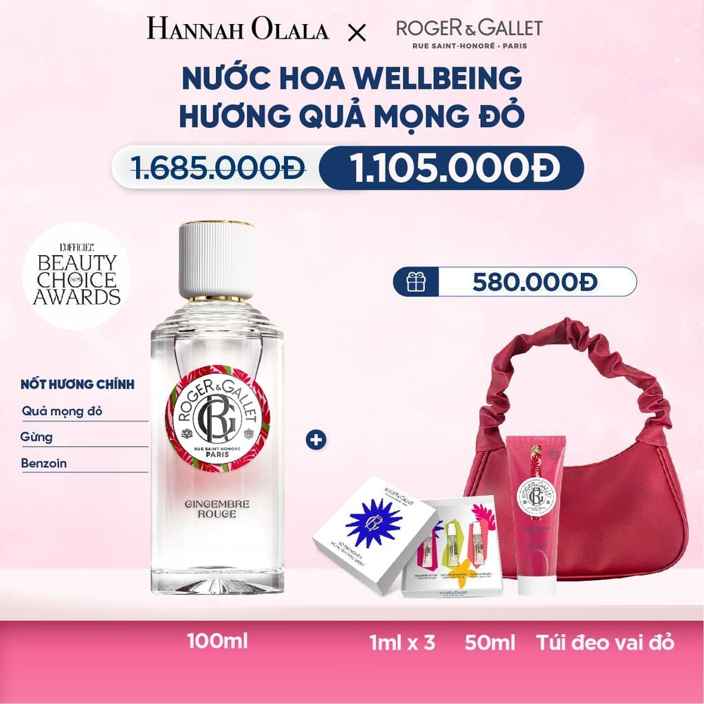  DEAL 2: NƯỚC HOA WELLBEING ROGER&GALLET 100ML 