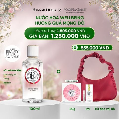  DEAL 1: NƯỚC HOA WELLBEING ROGER&GALLET 100ML 