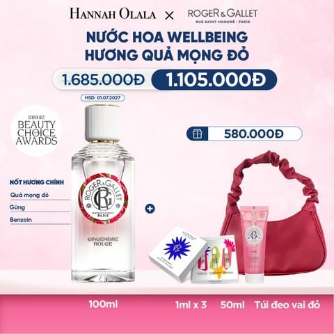  M26_DEAL 2: NƯỚC HOA WELLBEING ROGER&GALLET 100ML 