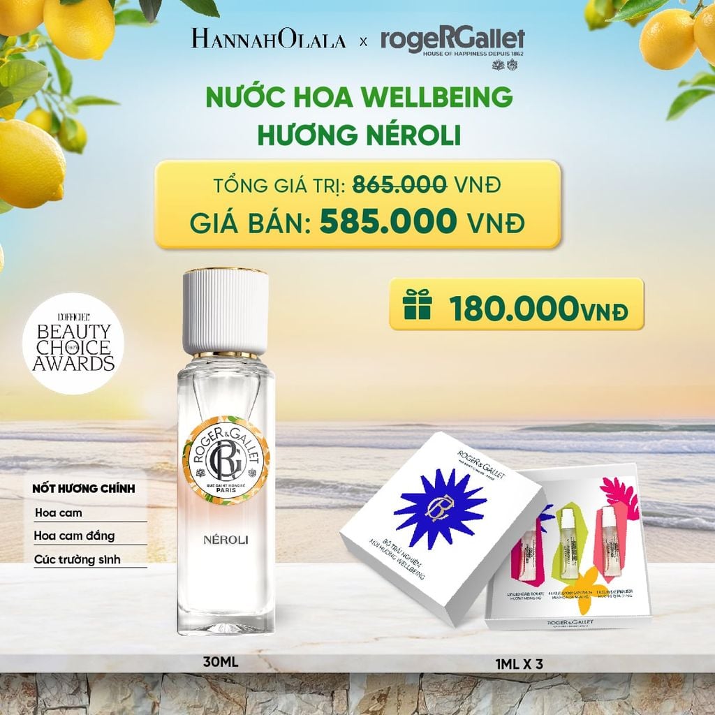  NƯỚC HOA WELLBEING ROGER&GALLET 30ML 