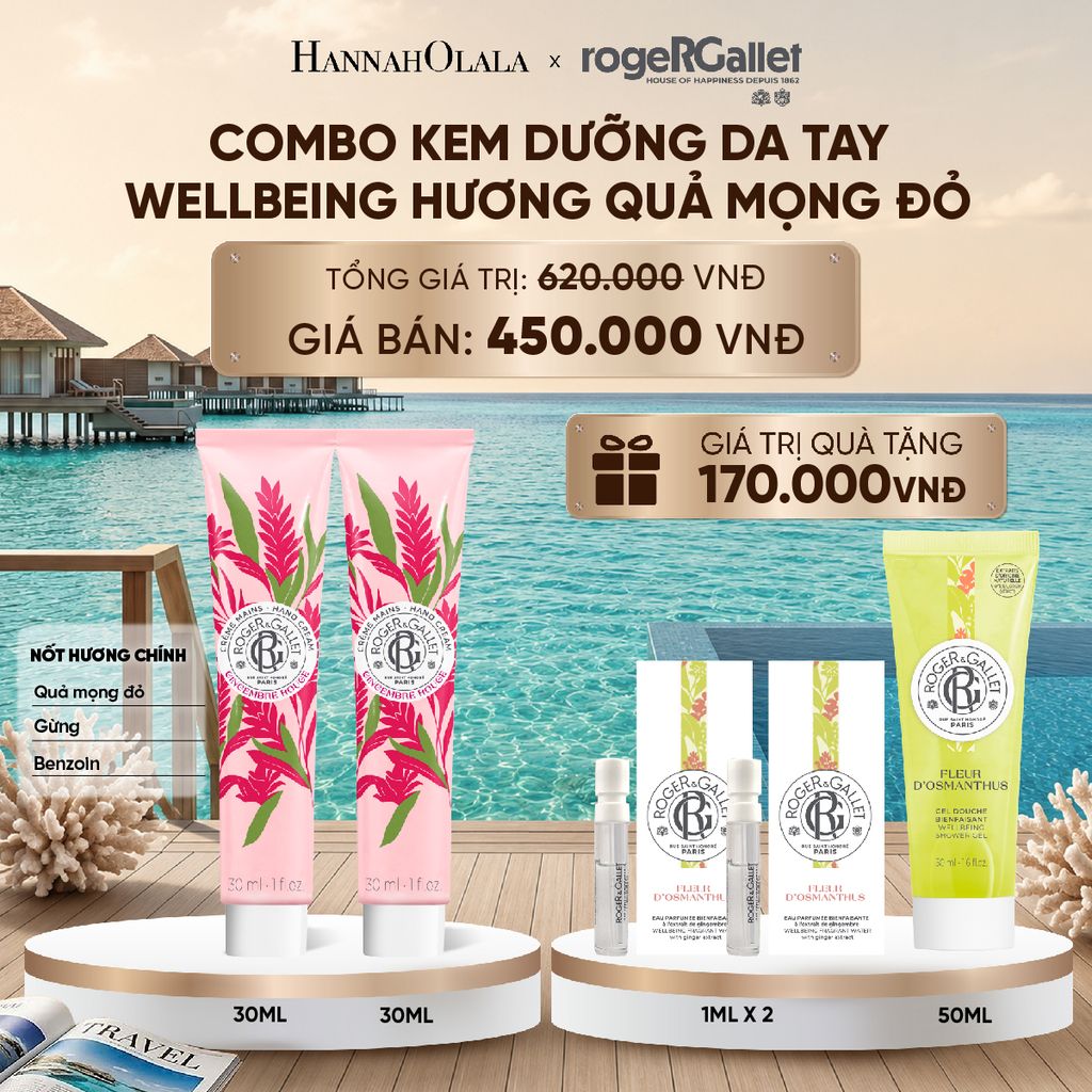 COMBO 2 KEM DƯỠNG DA TAY ROGER&GALLET 30ML_ D2165 