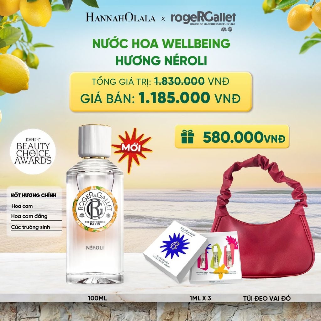  NƯỚC HOA WELLBEING ROGER&GALLET 100ML 