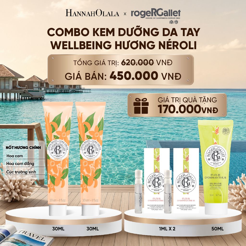  COMBO 2 KEM DƯỠNG DA TAY ROGER&GALLET 30ML_ D2165 