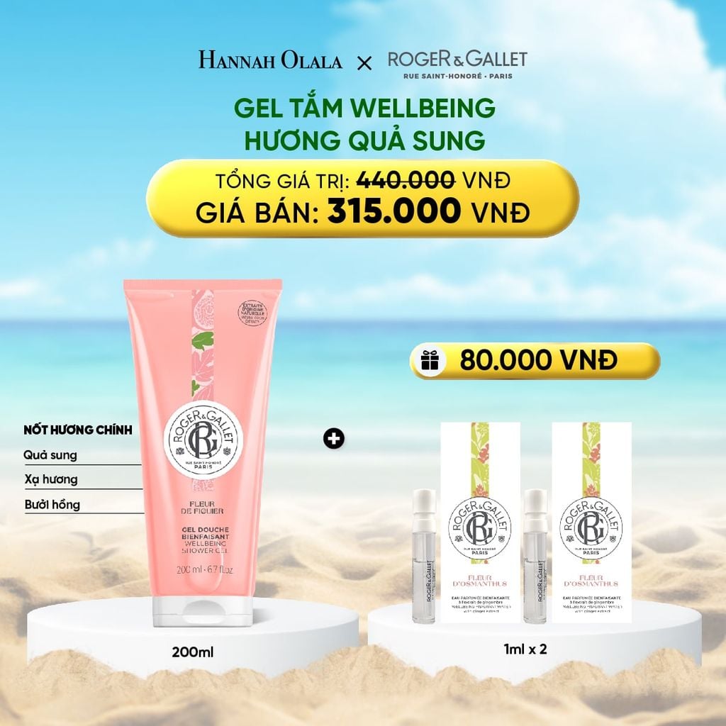  DEAL 5: GEL TẮM 200ML ROGER&GALLET 