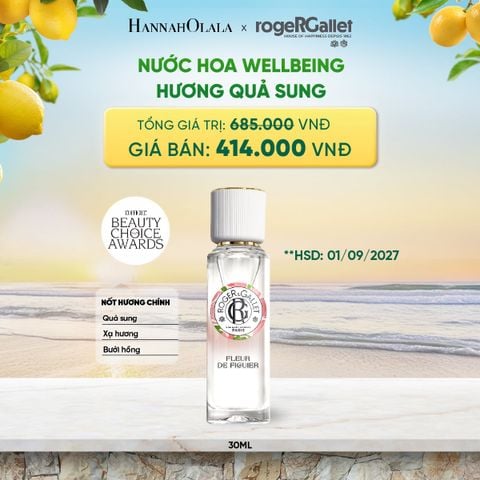  NƯỚC HOA WELLBEING ROGER&GALLET 30ML 