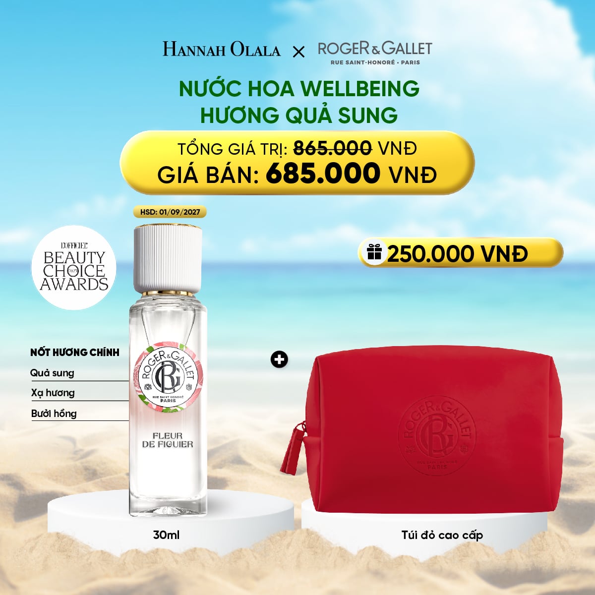 Nước Hoa Roger&Gallet Wellbeing 30ml