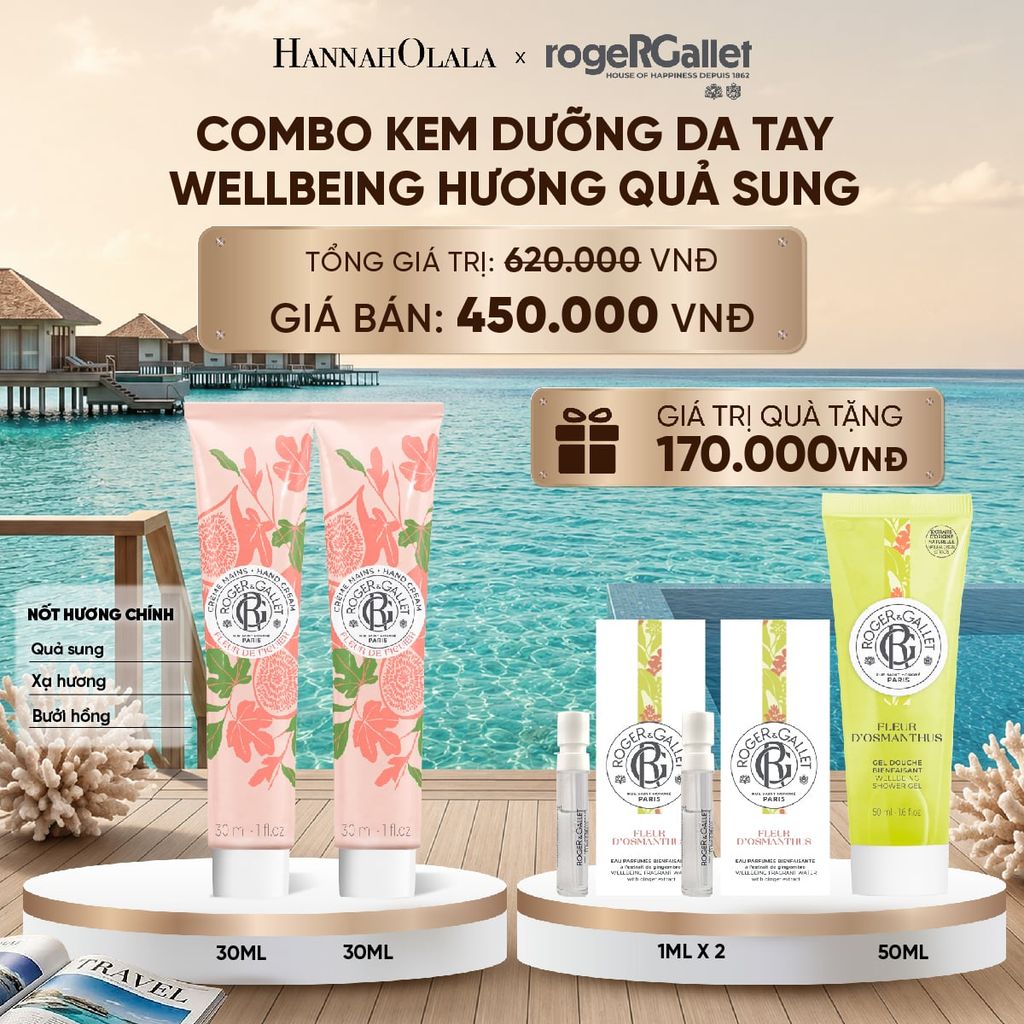  COMBO 2 KEM DƯỠNG DA TAY ROGER&GALLET 30ML_ D2165 