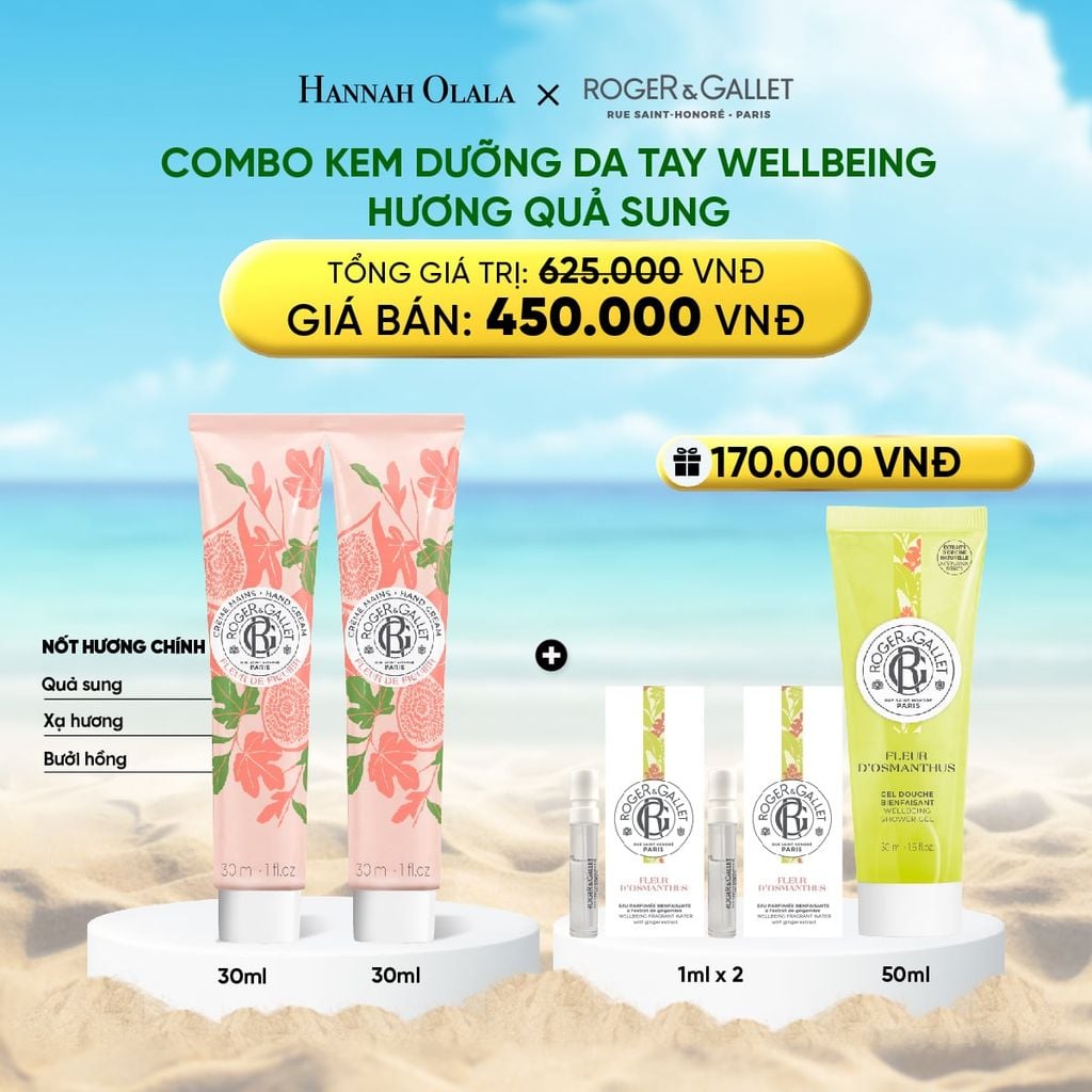  DEAL 4: COMBO 2 KEM DƯỠNG DA TAY ROGER&GALLET 30ML 