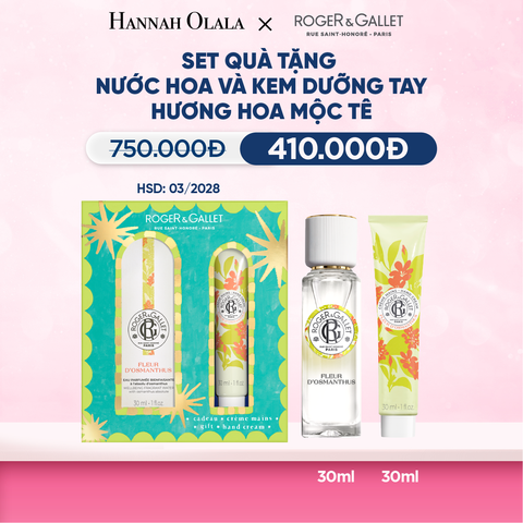  BỘ QUÀ TẶNG NƯỚC HOA WELLBEING 30ML VÀ KEM DƯỠNG TAY 30ml 