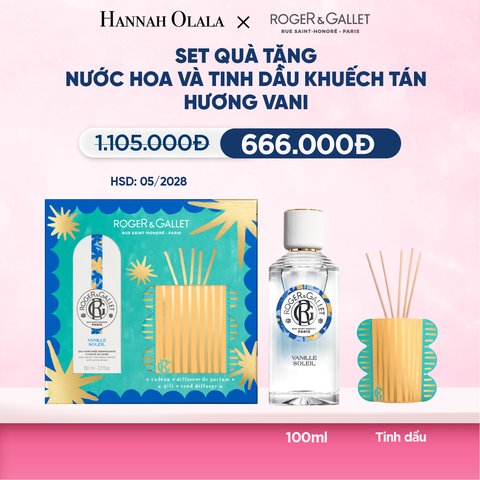  BỘ QUÀ TẶNG LỄ HỘI WELLBEING NƯỚC HOA 100ML VÀ TINH DẦU KHUẾCH TÁN 