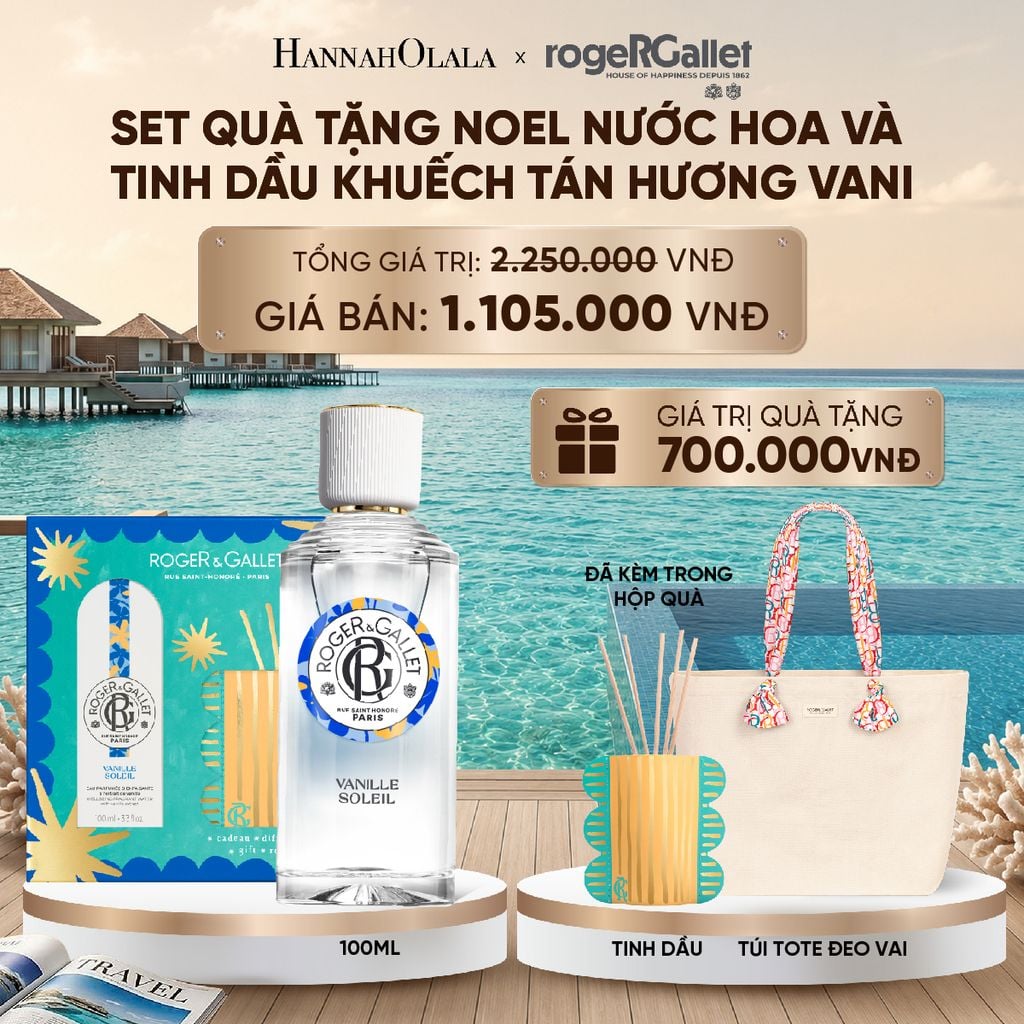  BỘ QUÀ TẶNG LỄ HỘI WELLBEING NƯỚC HOA 100ML VÀ TINH DẦU KHUẾCH TÁN_ D2137 