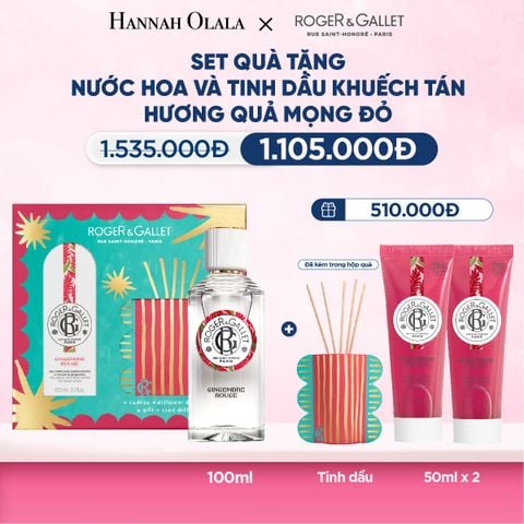  DEAL 5: BỘ QUÀ TẶNG LỄ HỘI WELLBEING NƯỚC HOA 100ML VÀ TINH DẦU KHUẾCH TÁN 