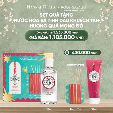  DEAL 5: BỘ QUÀ TẶNG LỄ HỘI WELLBEING NƯỚC HOA 100ML VÀ TINH DẦU KHUẾCH TÁN 