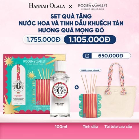  M37_DEAL 5: BỘ QUÀ TẶNG LỄ HỘI WELLBEING NƯỚC HOA 100ML VÀ TINH DẦU KHUẾCH TÁN 