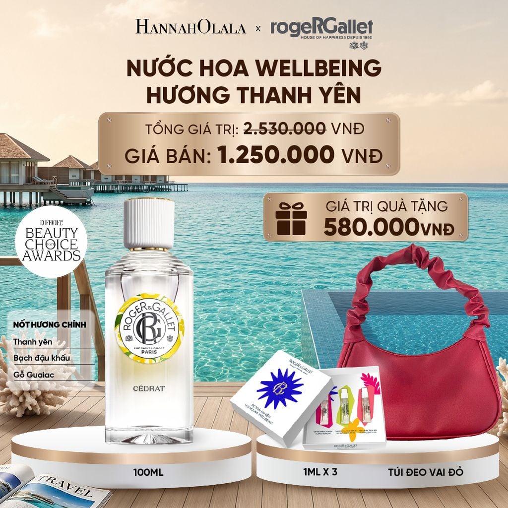  NƯỚC HOA WELLBEING ROGER&GALLET 100ML_ D2133 