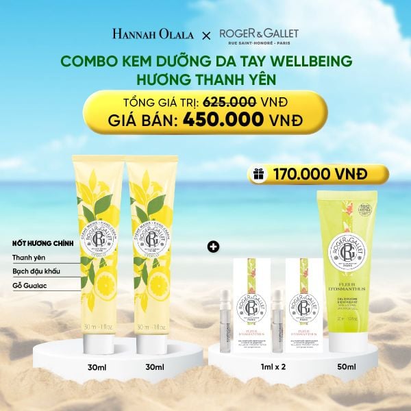  COMBO 2 KEM DƯỠNG DA TAY ROGER&GALLET 30ML 