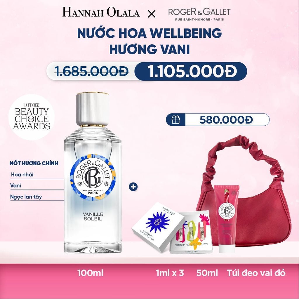  DEAL 2: NƯỚC HOA WELLBEING ROGER&GALLET 100ML 