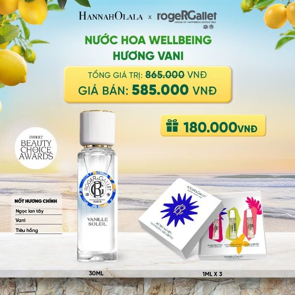  NƯỚC HOA WELLBEING ROGER&GALLET 30ML 