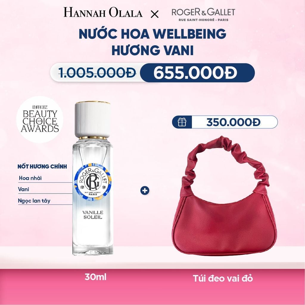  Deal 6: NƯỚC HOA WELLBEING ROGER&GALLET 30ML 