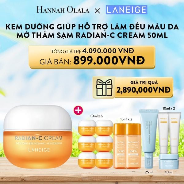  D11_DEAL 4: MUA 1 KEM DƯỠNG GIÚP HỖ TRỢ LÀM ĐỀU MÀU DA MỜ THÂM SẠM LANEIGE RADIAN-C CREAM 50ML 