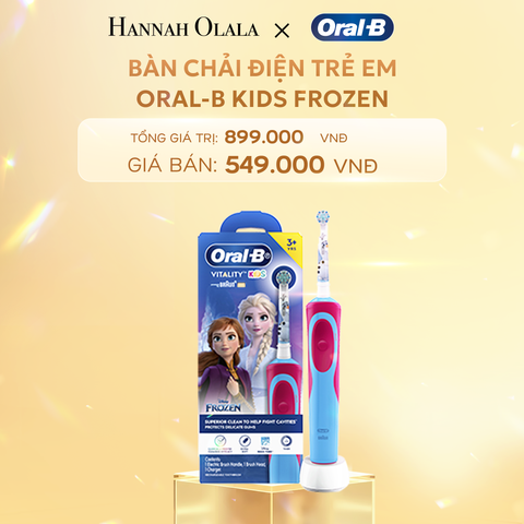 C390_DEAL5: BÀN CHẢI ĐÁNH RĂNG ĐIỆN TRẺ EM ORAL-B
VITALITY D12 DISNEY FROZEN 