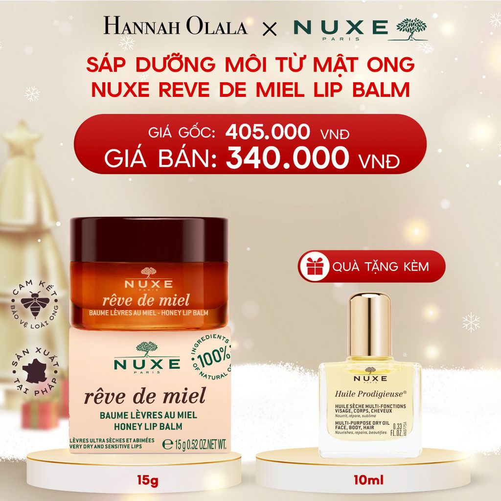  A143_DEAL 7: SÁP DƯỠNG MÔI MẬT ONG NUXE LIP BALM 15G 