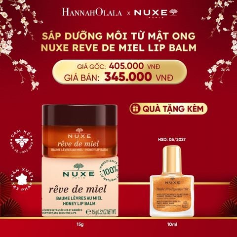  DEAL 7: SÁP DƯỠNG MÔI MẬT ONG NUXE LIP BALM 15G 