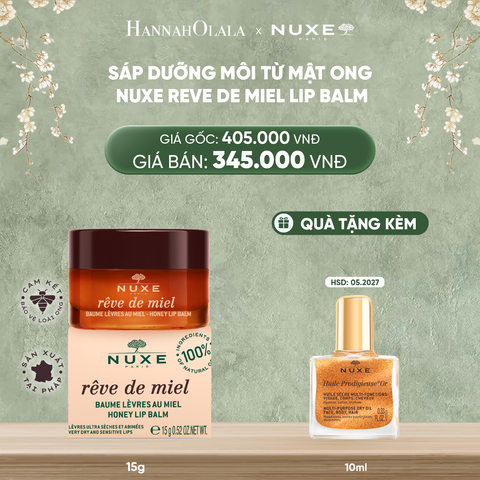  DEAL 7: SÁP DƯỠNG MÔI MẬT ONG NUXE LIP BALM 15G 